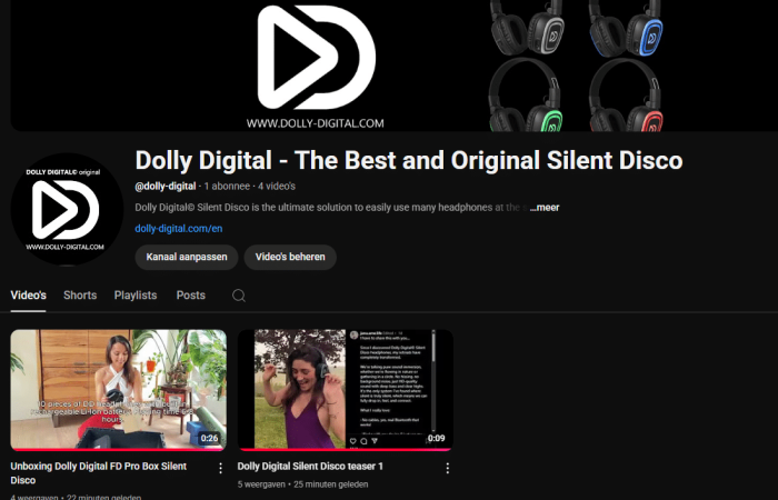 Maak kennis met het Dolly Digital® YouTube-kanaal , Waar stilte en innovatie samenkomen!