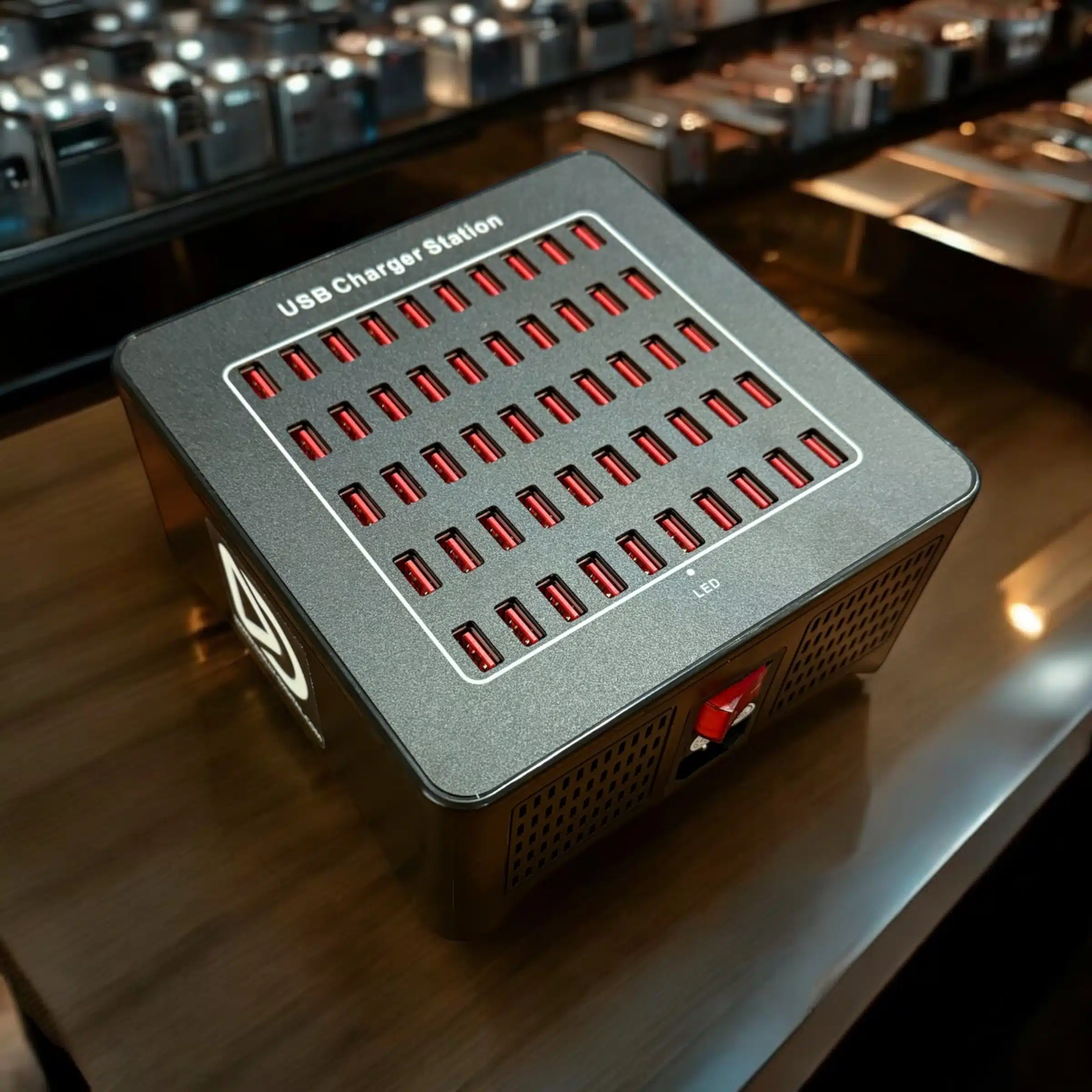 50-Port-Ladestation USB-50-250W-2A