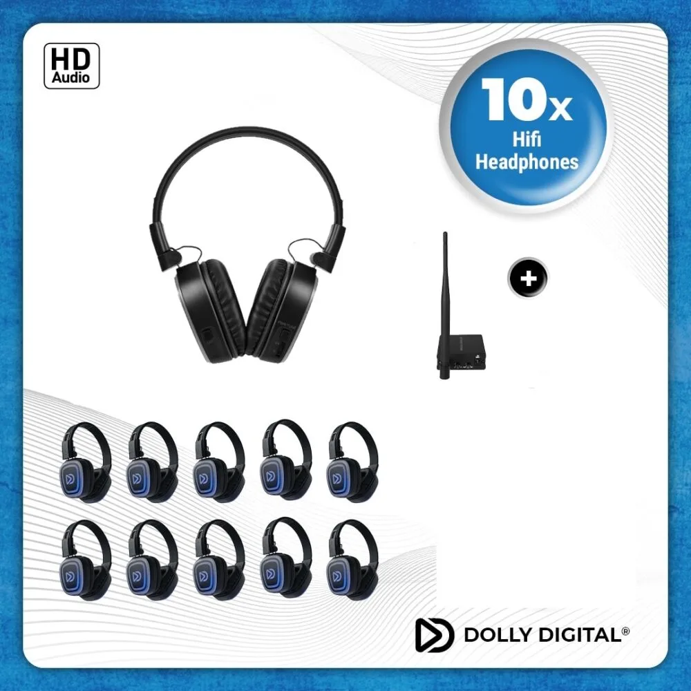 10x type FD Headsets + Premium T70 transmitter