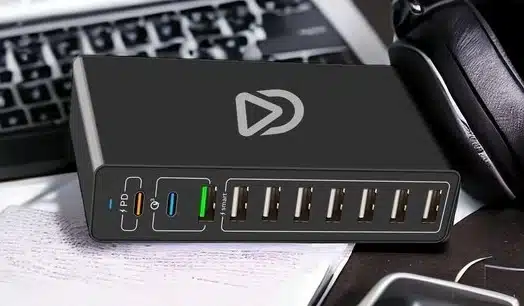 Caricabatterie rapido USB a 10 porte per apparecchiature Silent Disco - Dolly Digital