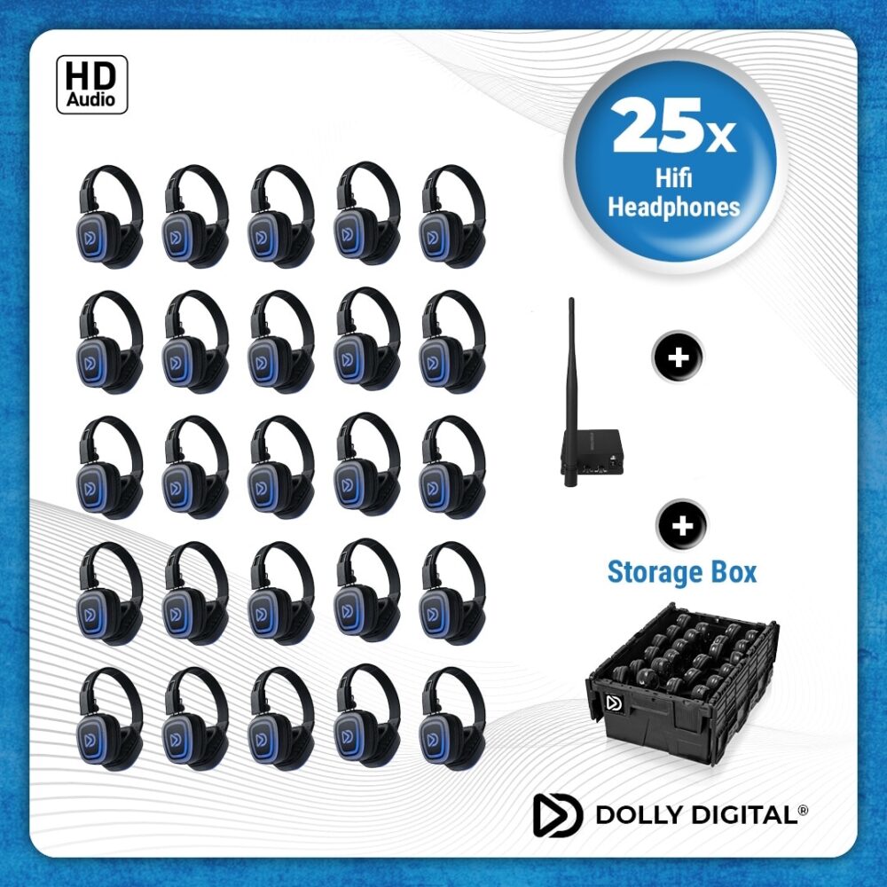 Pro Box FD-25. Premium Silent Disco pro kit met storage box