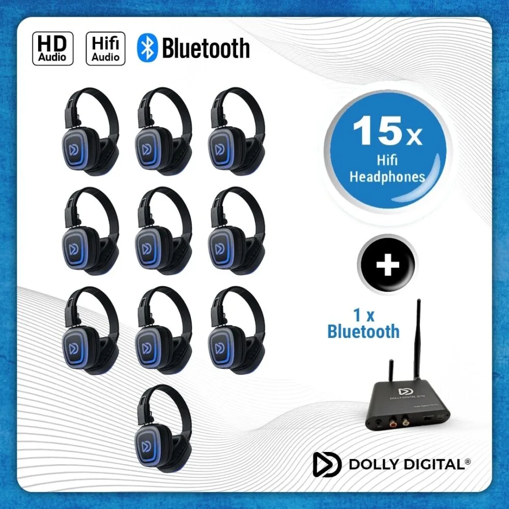 15x type FD-Pro Headsets + T80 Pro Bluetooth transmitter