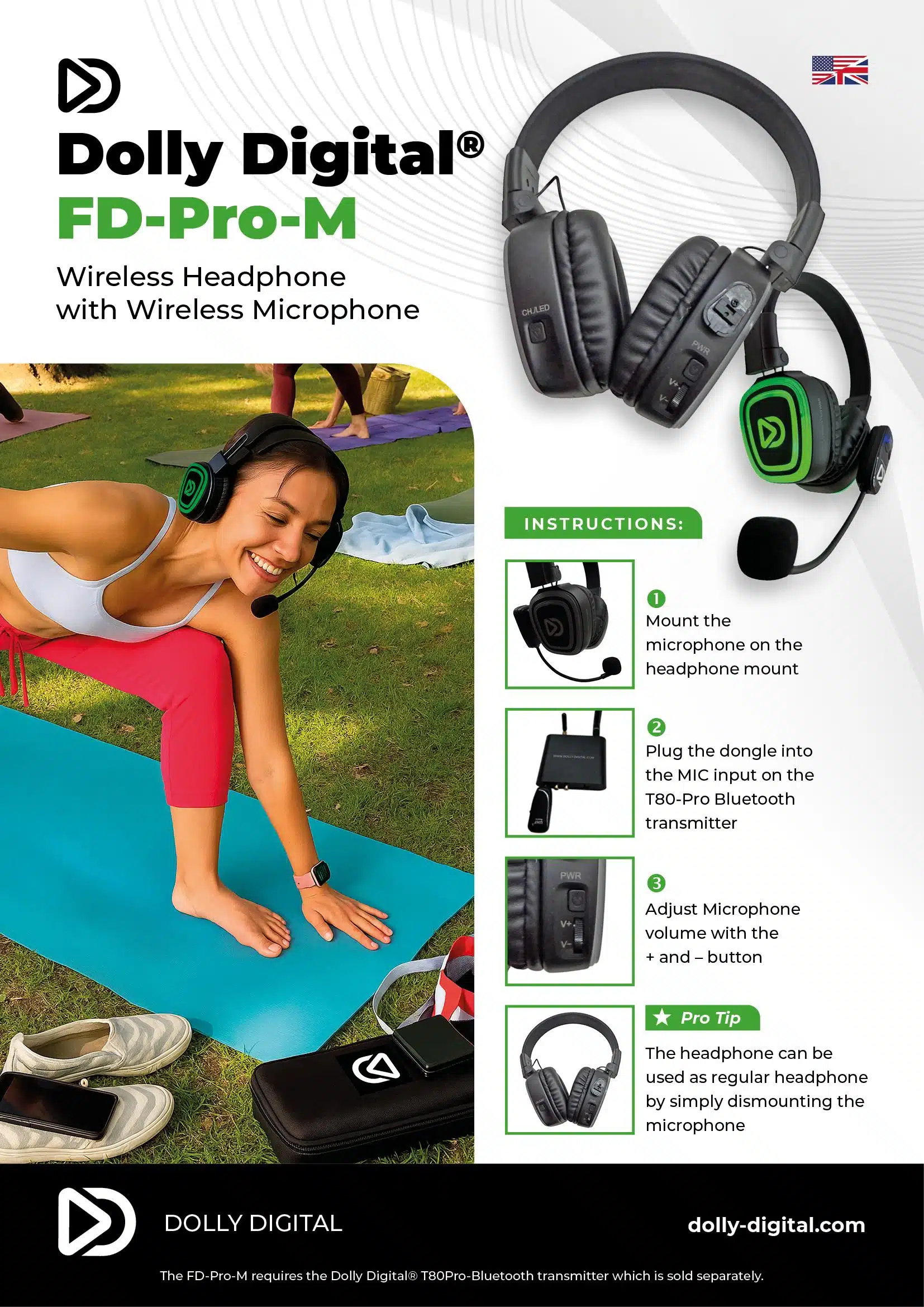 Pro Box FD-Pro 48 + 1x Microphone + Bluetooth + Charging Station. Premium Silent Disco pro kit with storage box.