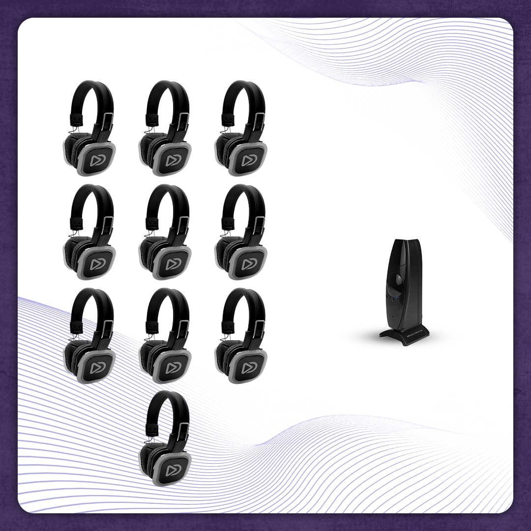 10x type BD Headsets + T50 zender