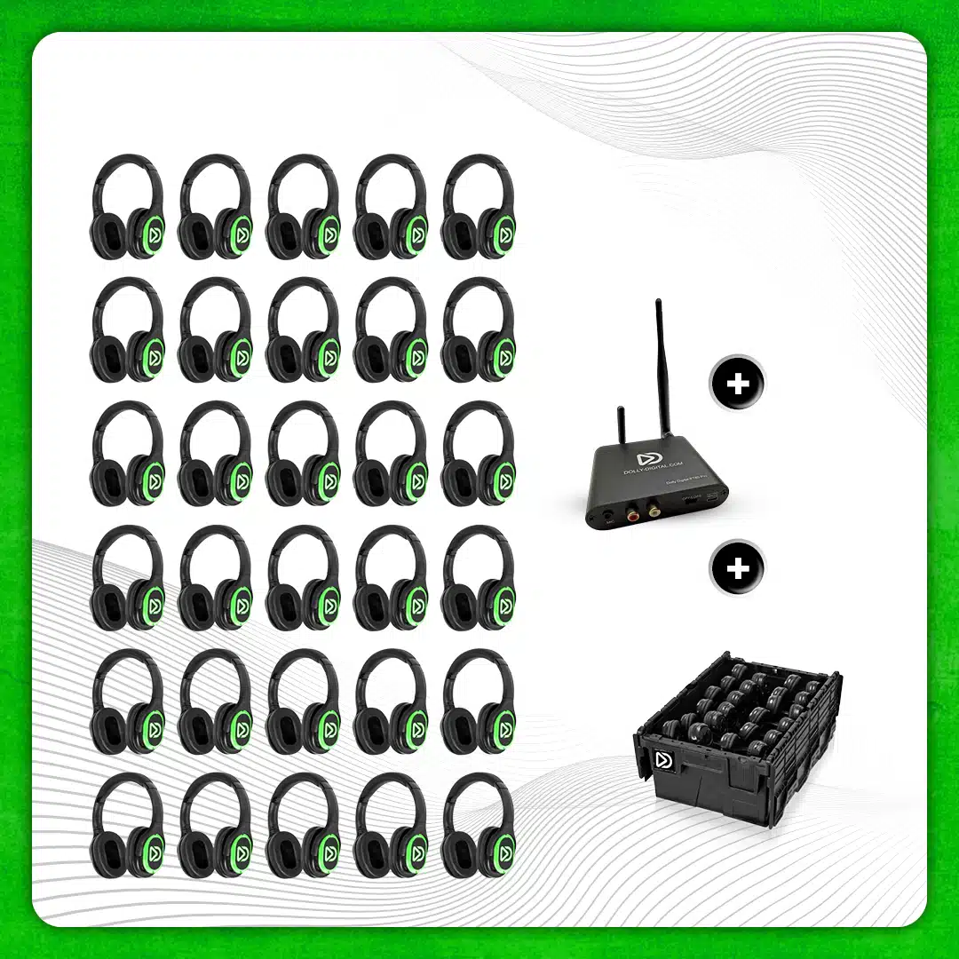 Pro Box RD-Pro 30. Premium Silent Disco pro kit, T80 Pro Bluetooth transmitter with storage box