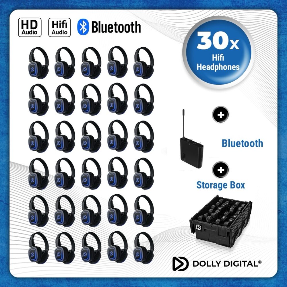 Pro Box FD-Pro 30. Premium Silent Disco pro kit, TX20 draagbare zender met storage box