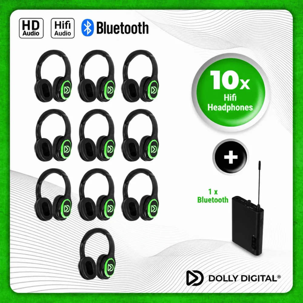 10x type RD-Pro Headsets + TX20 portable transmitter