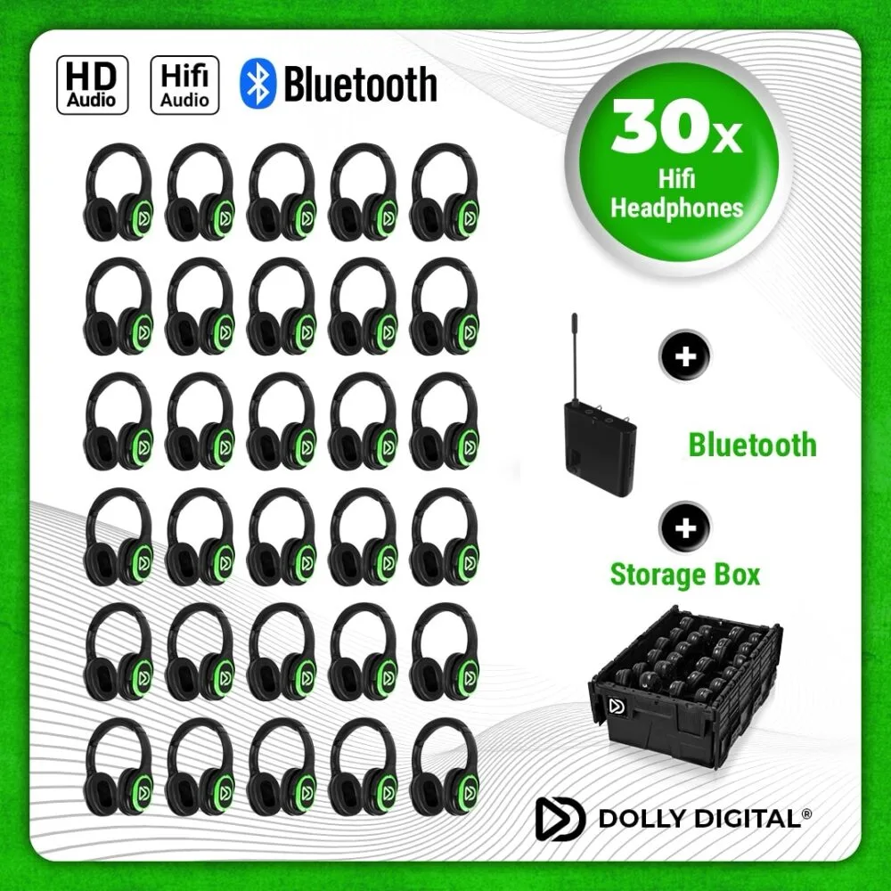 Pro Box RD-Pro 30. Premium Silent Disco pro kit, TX20 portable transmitter with storage box